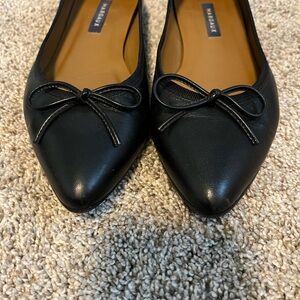 Margaux Classic Black Bow Flats